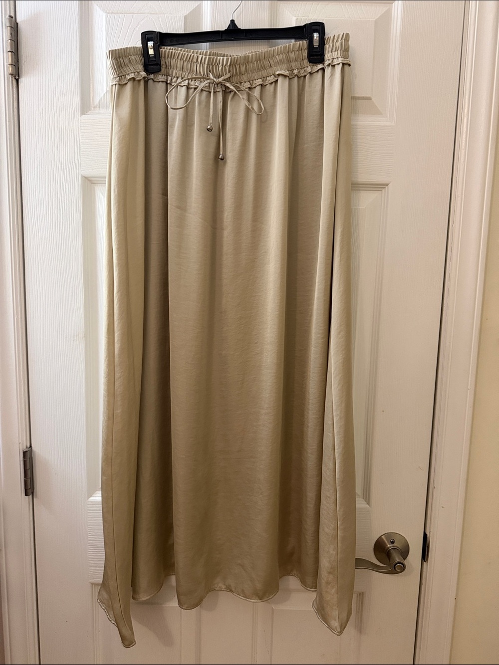 Ellen Tracy silky champagne skirt sz XL